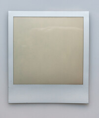 Wall Mural - cool macro shot of empty or blank instant film frame, just add your photo via blend mode.