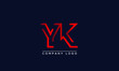 © Prestige Studio - Abstract unique modern minimal alphabet letter icon logo YK