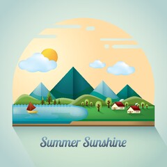 Wall Mural - summer landscape