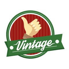 Wall Mural - vintage label