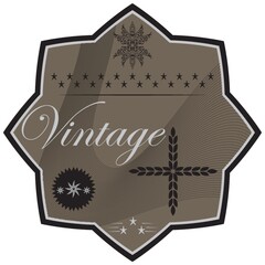 Sticker - vintage badge