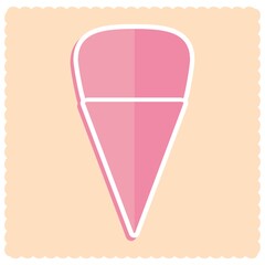 Wall Mural - ice cream cone icon