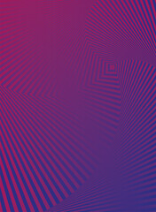 Poster - waves and forms purple background