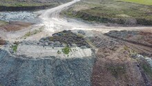 Aerial Video Of Mining Rock Dumps In Siberia, Russia