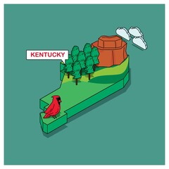 Wall Mural - kentucky state