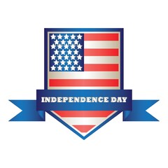 Wall Mural - usa independence day label.