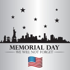 Poster - memorial day background