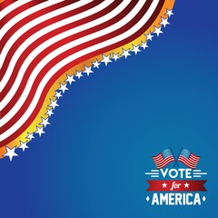 Wall Mural - vote for america poster