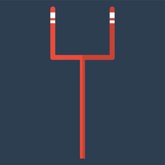 Canvas Print - american football goal post