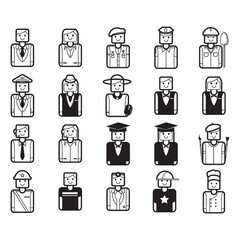 Sticker - set of professional people