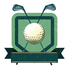 Wall Mural - golf emblem