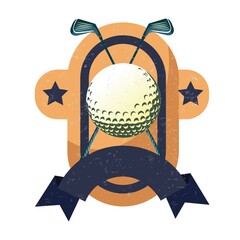 Wall Mural - golf emblem