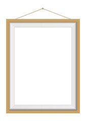 Canvas Print - wooden picture frame