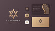 © Shiji1 - golden mandala logo with business card