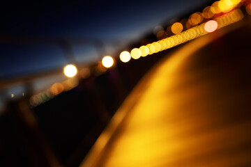 Wall Mural - bokeh city lights background