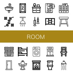 Poster - Set of room icons