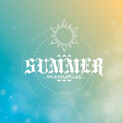 Canvas Print - summer typography