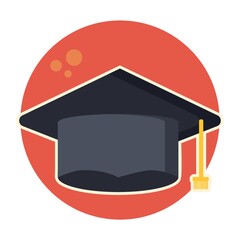 Sticker - graduation hat