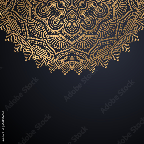 luxury ornamental mandala design background Canvas Print
