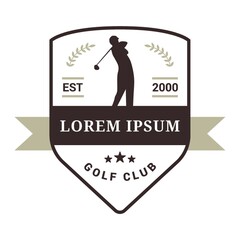 Poster - golf club emblem