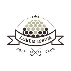 Sticker - emblem of golf tournament