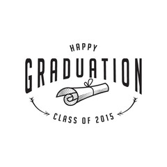 Wall Mural - graduation label