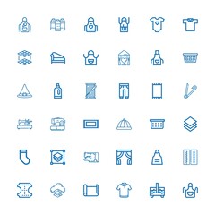 Wall Mural - Editable 36 fabric icons for web and mobile