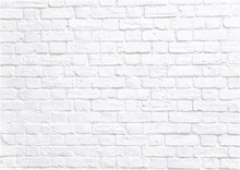 White Brick Wall Vector Image