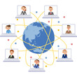 © yoshi5 - 世界の人々　リモート　ネットワーク
