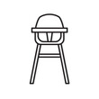 black high chair icon- vector illustration
