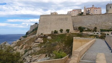 Wall Mural - Castle in Calvi, North of Corsica, France