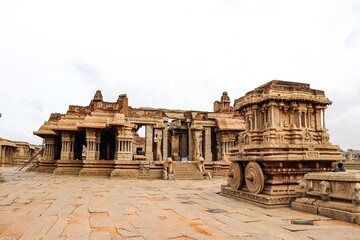 Sticker - Mesmerising shot of Vijaya Vittala Temple in Nimbapura India