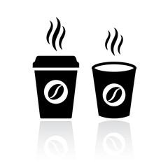 Coffee cup vector icon