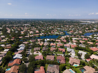 Wall Mural - Aerial Urban Photography from South Florida.