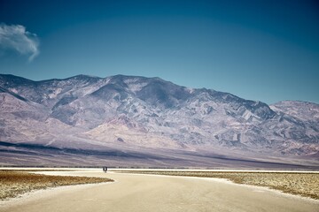 Poster - Sunny scenery of the Badwater Basin in Death Valley National Park, California - USA