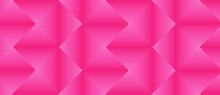 3d Illustration Pink Retro Background With Chevron Stripes On White Vintage Design. Abstract Glowing Light On A Pink Zigzag Texture. Unique Pink Pattern For Textile, Dj, Club, Enjoyment, Advertisement