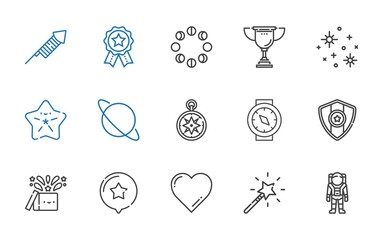 Wall Mural - star icons set