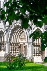 Wall Mural - Vertical shot of architecture gothic pointed arches