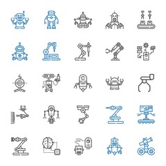 Sticker - artificial icons set