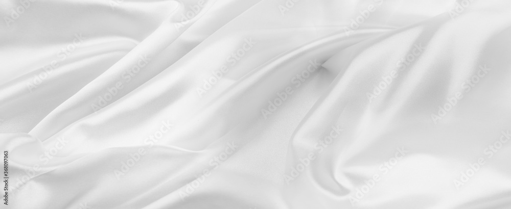 White silk fabric lines - obrazy, fototapety, plakaty 