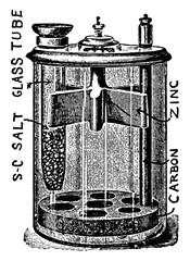 Poster - Partz Cell, vintage illustration.