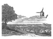 © Morphart - Conquest of Porto Calvo, 1637, vintage illustration.