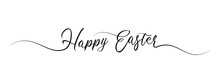 Happy Easter Letter Calligraphy Banner