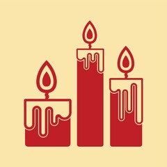 Sticker - candles