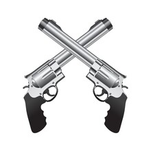 Crossed Revolvers