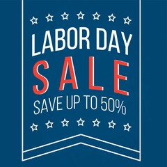 Canvas Print - labor day poster