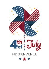 Sticker - usa independence day poster