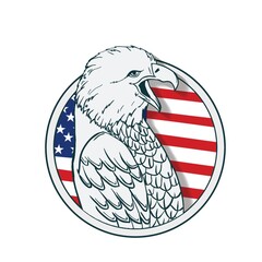 Wall Mural - eagle label