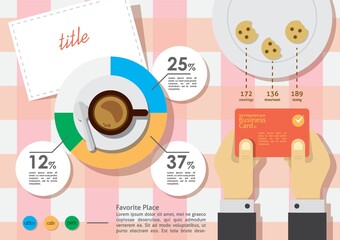 Canvas Print - infographic of business