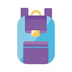 Sticker - school bag equipment flat style icon